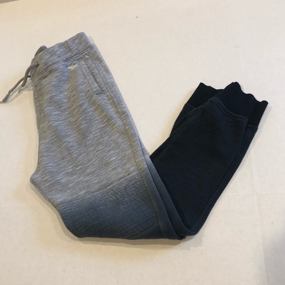ABERCROMBIE gray indigo dye joggers